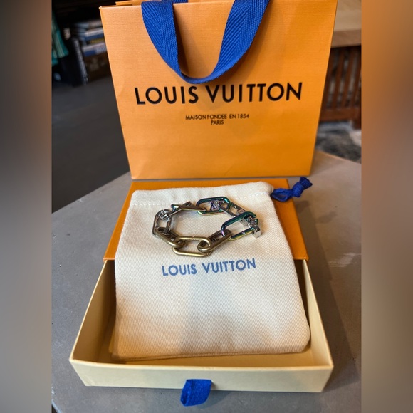 Louis Vuitton multi color Chain Bracelet - Picture 1 of 5